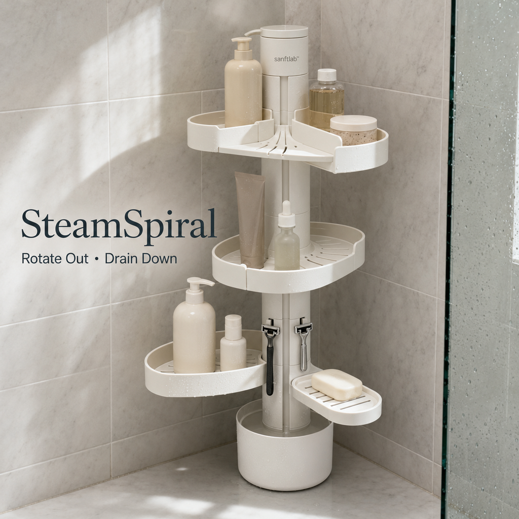 sanftlab™ SteamSpiral Shower Organizer